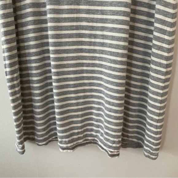 J. Crew Grey White Stripe Maxi Skirt- Size Small - Picture 4 of 5